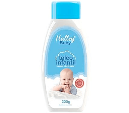 Talco Infantil Halley Baby Azul 200 g